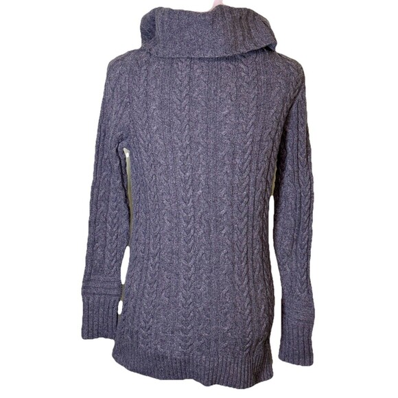 LL Bean Womens Cozy Chunky Knit Cowl Neck Sweater Casual Fall Winter Layering XS - Picture 3 of 9